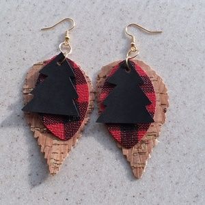 CORK LEAF • BUFFALO CHECK PLAID TEARDROP • TREE